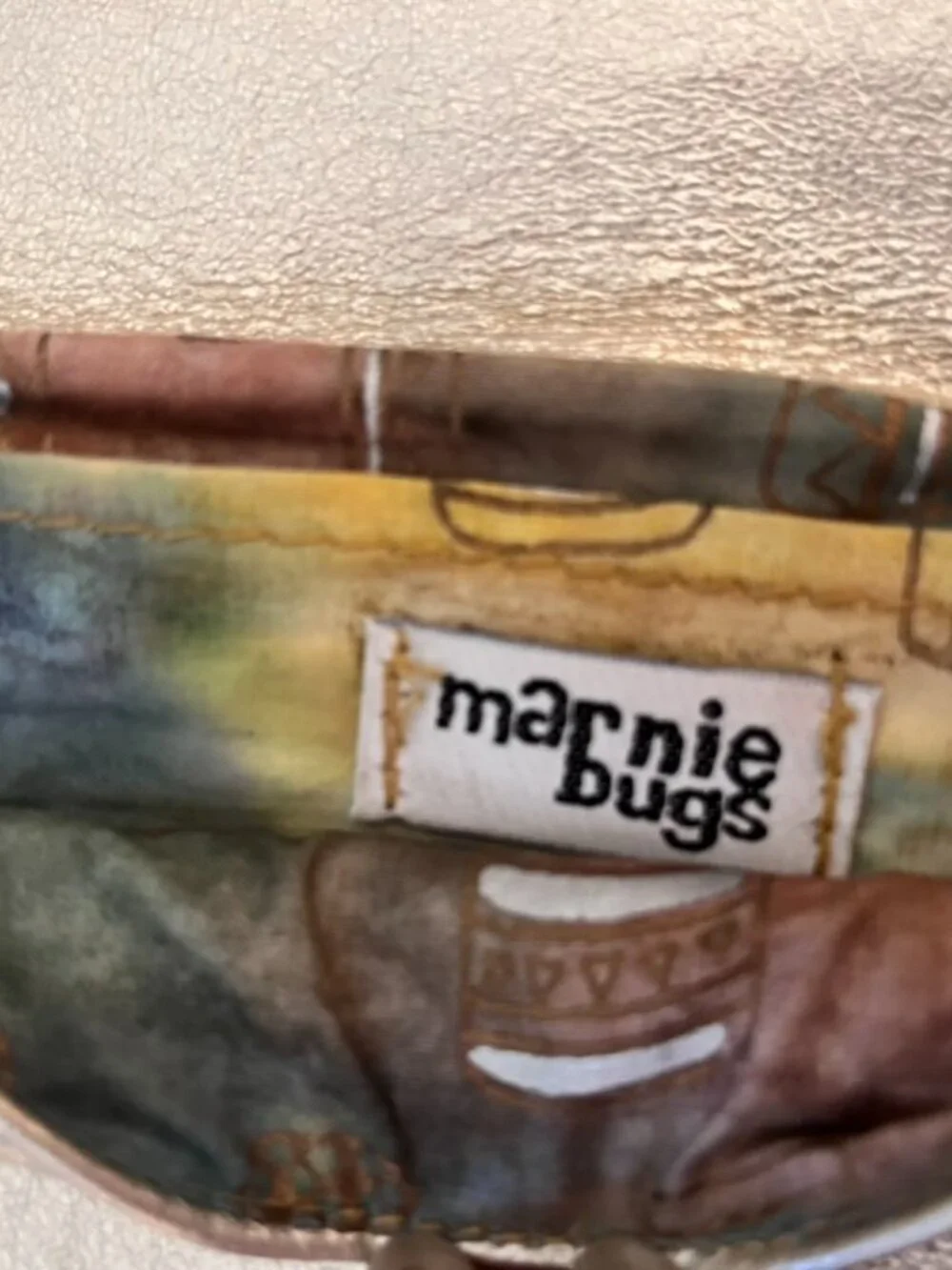 Metallic Gold Leather Wristlet Wallet — Y2k Marnie Bugs Orginal